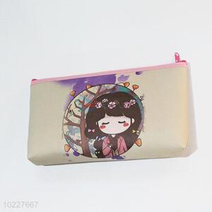Good Quality Cartoon Girl Printed PVC Purses/ Mini Wallets with Zipper