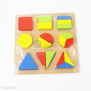 Educational hand grasp wooden jigsaw puzzle toys