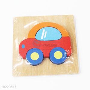 Hot sale educational wooden car puzzle toys