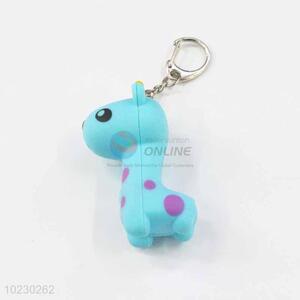 Cute Giraffe Key Chain with LED Light