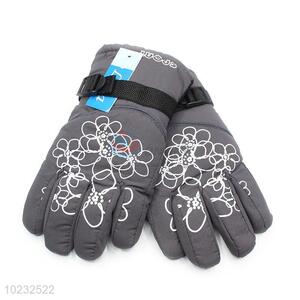 Best cute high sales gray flowers glove