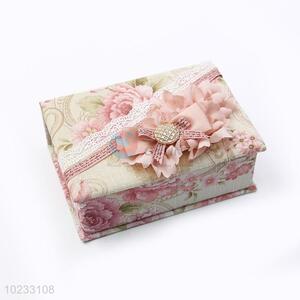 Good Factory Price Flower Decoration Jewelry Storage Box For Girl