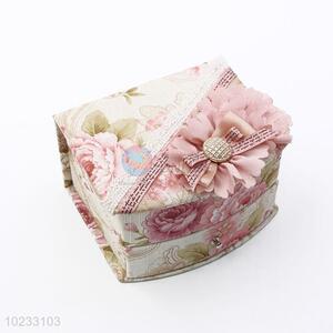Low Price Flower Decoration Jewelry Storage Box For Girl