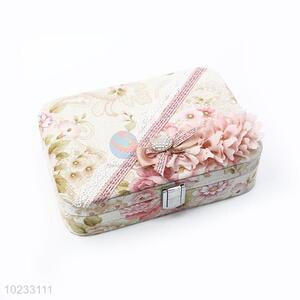 High Sales Flower Decoration Jewelry Storage Box For Girl