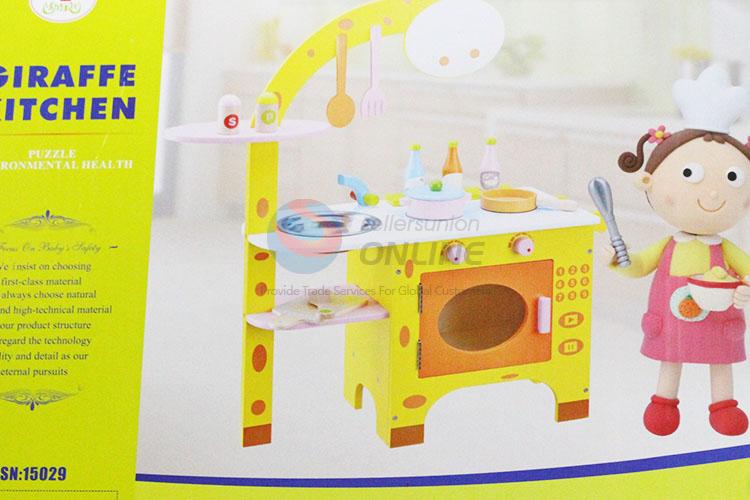 Cute design giraffe shaped pretend kitchen toys