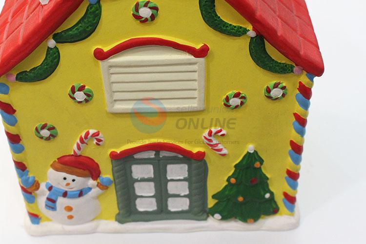 Best cheap top quality christmas house shape money box