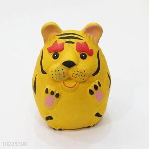 Cute cheap yellow tiger shape money box