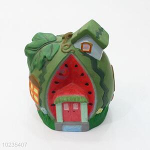 Fashion cheap cartoon watermelon house shape money box
