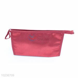 Red Color Fashion Dot Pattern Women Cosmetic Bag