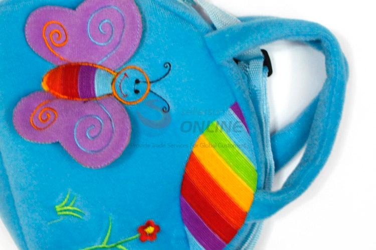 Fashion Colorful Embroidered Plush Hand Bag