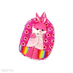 Custom Colorful Cute Rabbit Plush Toy Backpack
