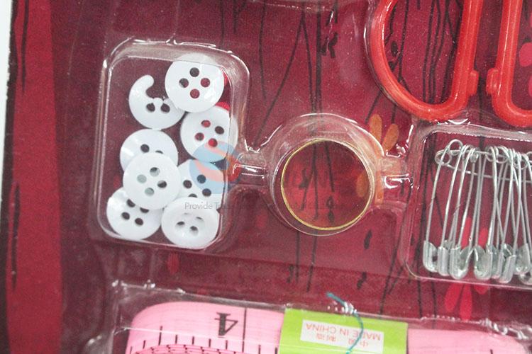 Wholesale low price sewing threads/scissor/buttons/needles/pins/tape measure/thimble set