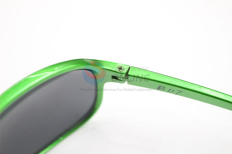 Modern Style Green Frame Sunglasses For Children