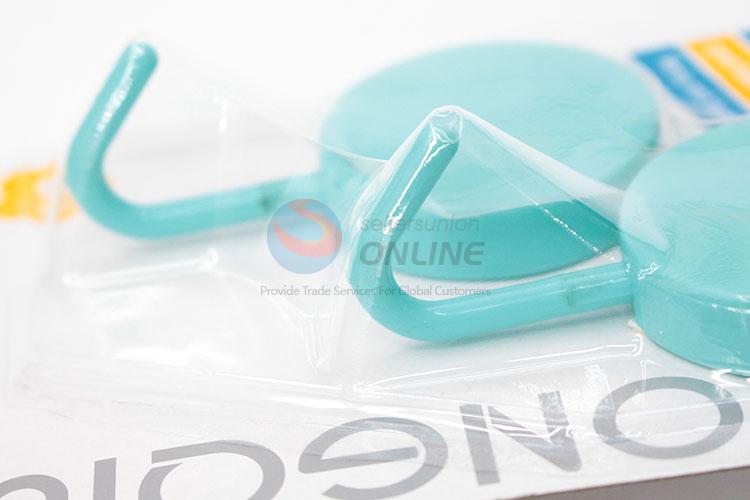 Green Color Fashion Round Shaped Strong Adhesive Hook