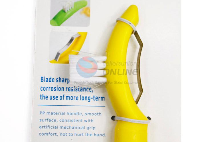 Custom Plastic Corn Plane Vegetable Peeler With Brush