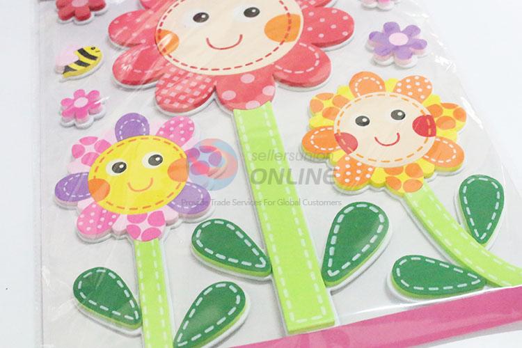 Cute design flower pattern EVA wall sticker