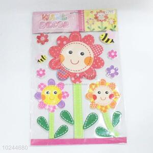 Cute design flower pattern EVA wall sticker