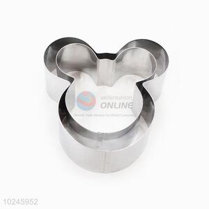 Cartoon Mouse Head Shaped Stainless Steel Cake Moulds Set