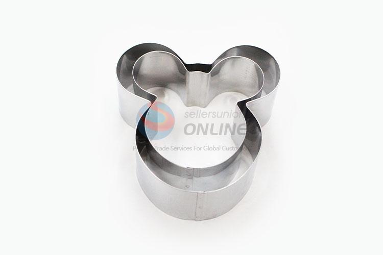 Cartoon Mouse Head Shaped Stainless Steel Cake Moulds Set