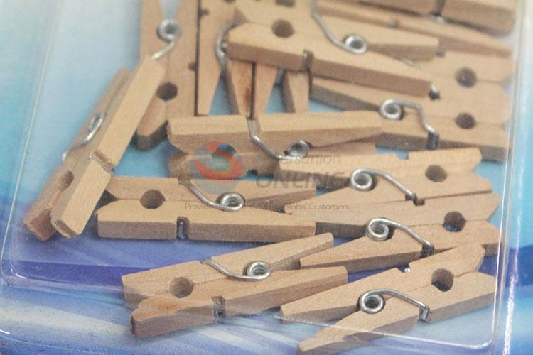 Best Sale Mini Wooden Clothes Photo Paper Clips