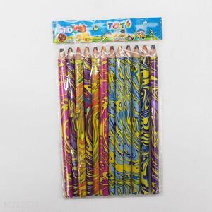 Wholesale Factory Supply Colorful Printed 12 Colors Colored Pencil