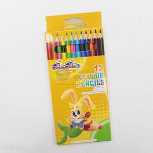 Promotional 12 Colored Wooden Drawing Pencil