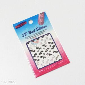Colorful cute daily use butterfly&flower shape nail sticker