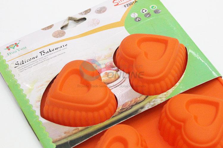 Cool high sales orange loving heart shape cake mould