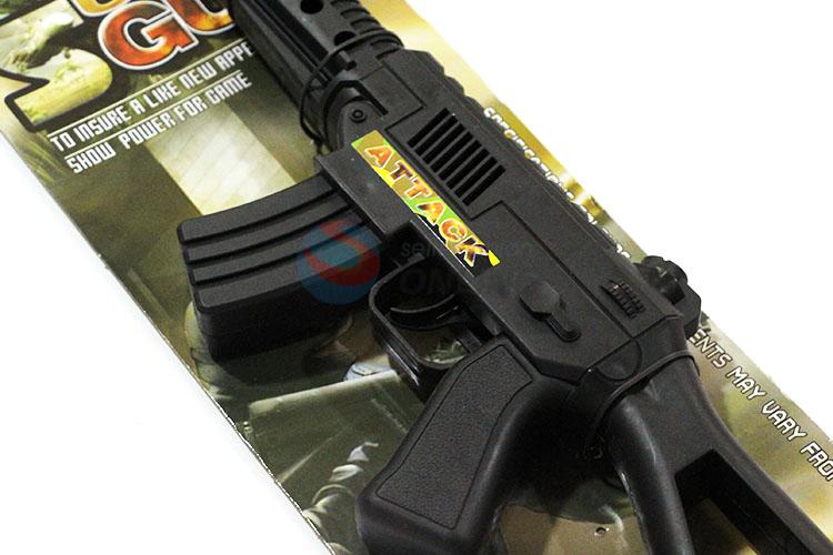 Factory Wholesale Black Vibrate Film Toy Gun for Sale
