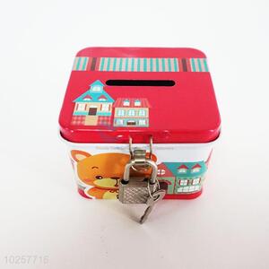 Latest Design Iron Money Box Piggy Bank with Lock