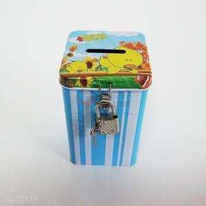 Metal Coin Bank with Key, Piggy Box with Low Price