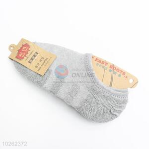 High quality non-slip gray summer ankle socks