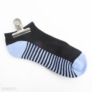 Customized direct factory striped breathable  short socks