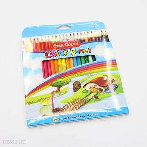 New 24 Colors Colored Pencils Set
