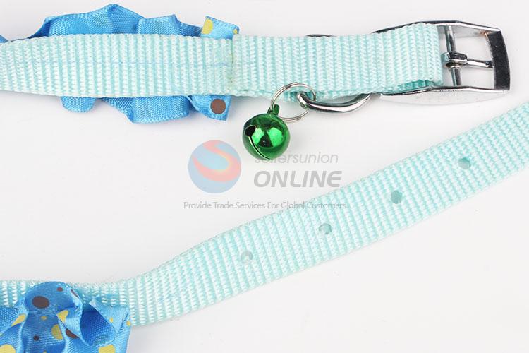 Cartoon Lovely Pet Dog Collar Nylon Flower Necklace Collar with  Bell