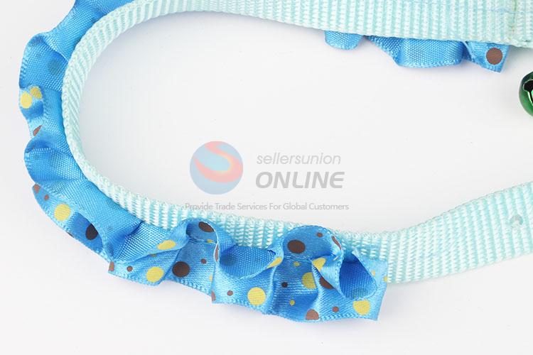 Cartoon Lovely Pet Dog Collar Nylon Flower Necklace Collar with  Bell