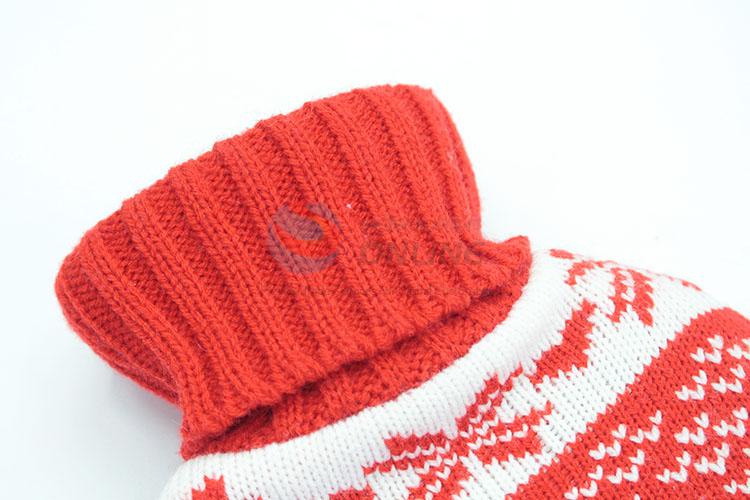Winter Warm Christmas Pattern Hot Water Bag with Woolen Cover