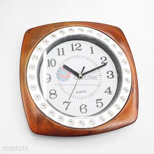 Wooden Color Frame Fashion Home Office Wall Clock