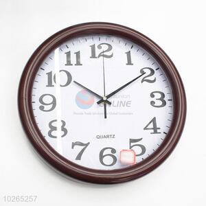 Round Design Plastic Wall Clock Home Decoration