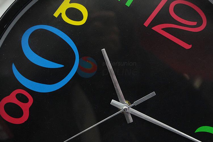 Black Color Multicolor Number Lovely Wall Clock