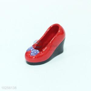 Custom red high-heeled shoes shape creamic asthray 12*5.5*8.7cm