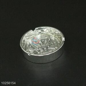 Hot sale silver dolomite electroplating ashtray 10.2*2.5cm