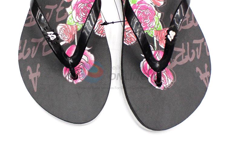 Beautiful Flower Printed Summer Slippers for Sale