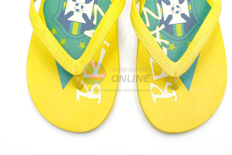 Nice Design Yellow Summer Slippers for Sale