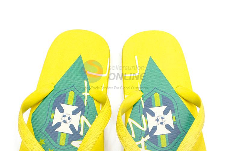 Nice Design Yellow Summer Slippers for Sale