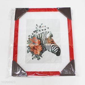 Simple Fashion Zebra Pattern Wall Painting Crafts with Frame