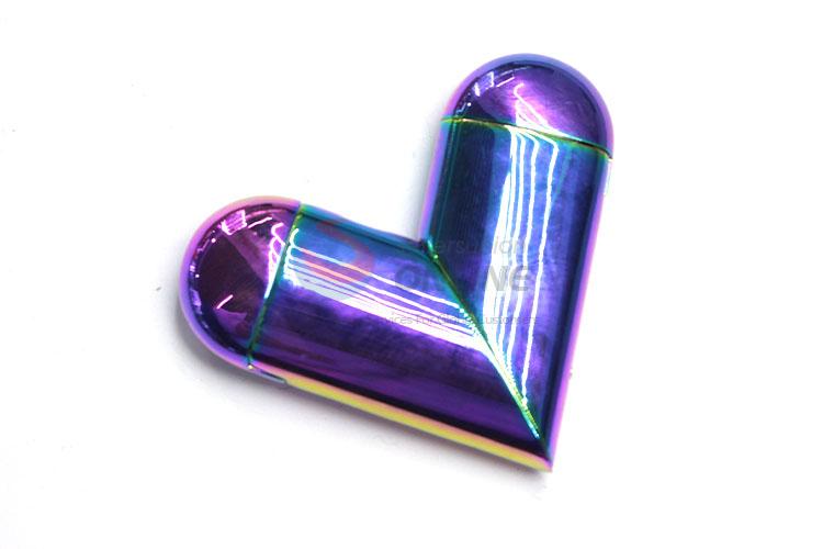 Delicate Heart Shaped Stainless Iron USB Lighters for Sale