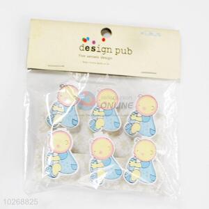 Low Price Mini Lovely Baby Shaped Wood Clips