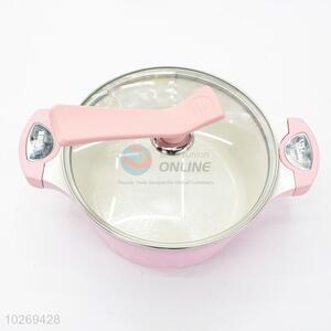 Pink Color Non-Stick Stockpot with Lid Cookware Set