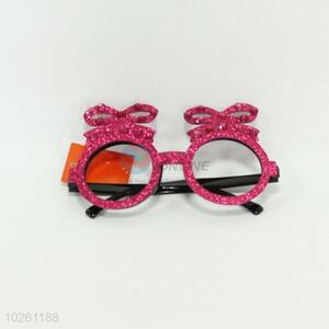 Cute Round Glasses with Bowknot Decoration